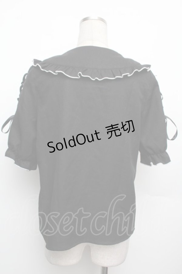 画像2: MA*RS / 袖スピンドル丸襟ブラウス  黒 S-26-01-21-020-EL-BL-AS-ZS (2)