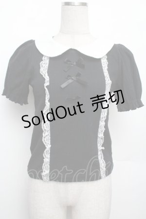 画像: Ank Rouge / リブカットソー  黒 S-26-01-21-022-CA-TO-AS-ZS