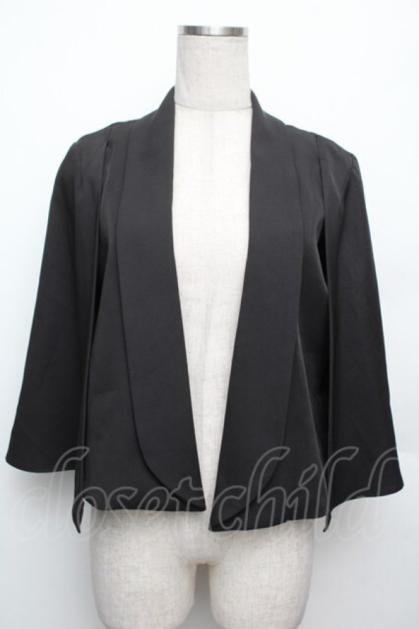 画像1: axes femme / ケープ風スリット袖ジャケット F 黒 S-26-01-21-027-AX-JA-TE-ZS (1)