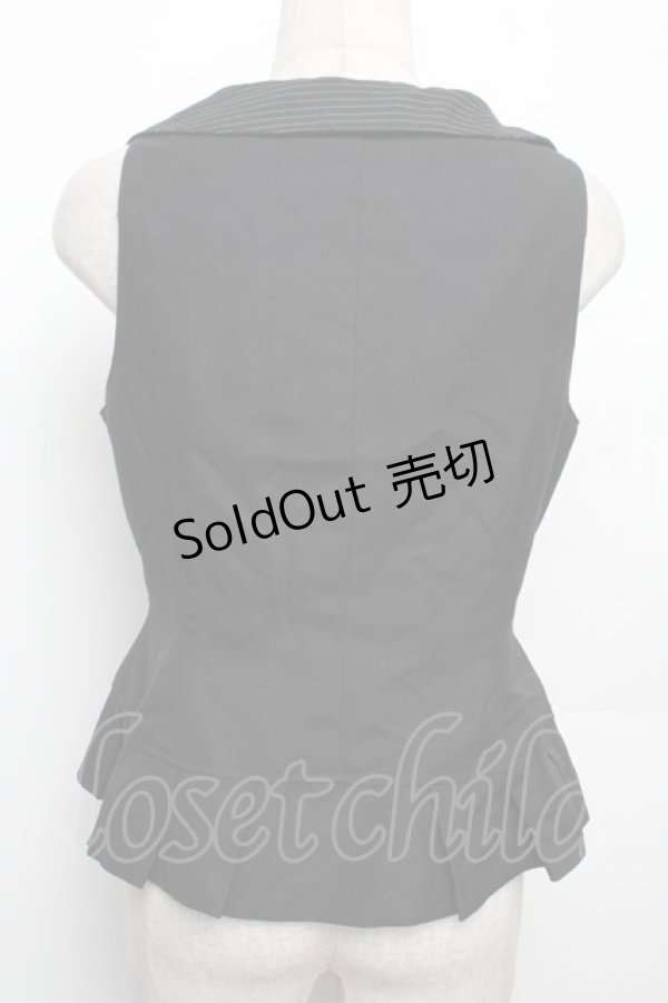 画像2: ALICE and the PIRATES / /プリーツベスト  黒 S-26-01-21-028-PA-TO-AS-ZS (2)