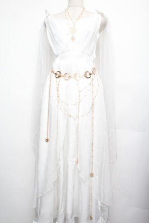 画像: 中国ロリータ / チュールワンピース  白 S-26-01-21-029-LO-OP-HR-ZS