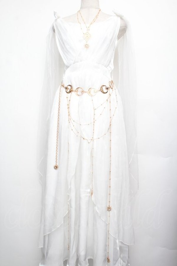 画像1: 中国ロリータ / チュールワンピース  白 S-26-01-21-029-LO-OP-HR-ZS (1)