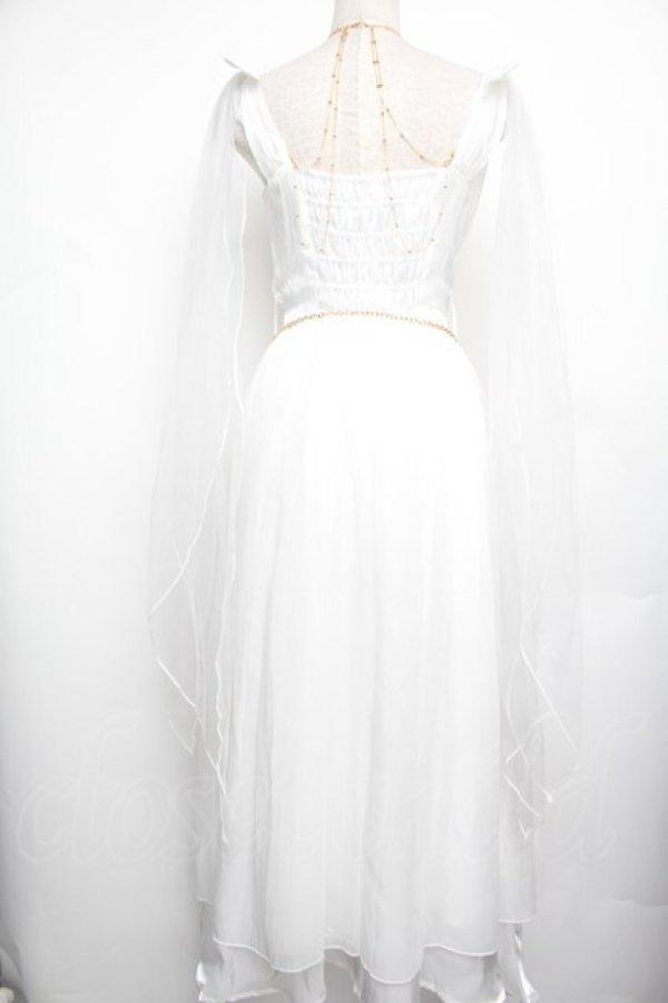 画像2: 中国ロリータ / チュールワンピース  白 S-26-01-21-029-LO-OP-HR-ZS (2)