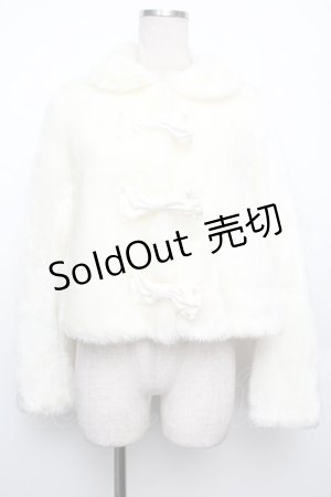 画像: Angelic Pretty / Fancy Ribbonファージャケット  白 S-26-01-21-038-AP-CO-AS-ZS