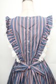 画像4: Perla nell' ostrica / ストライプキャミワンピース  ブルーｘレッド S-26-01-23-033-EL-OP-HR-ZT033 (4)