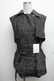 画像1: EATME / ツイードプリーツベスト&スカートSet  黒 S-26-01-23-044-LO-OP-AS-ZT599 (1)