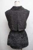 画像2: EATME / ツイードプリーツベスト&スカートSet  黒 S-26-01-23-044-LO-OP-AS-ZT599 (2)