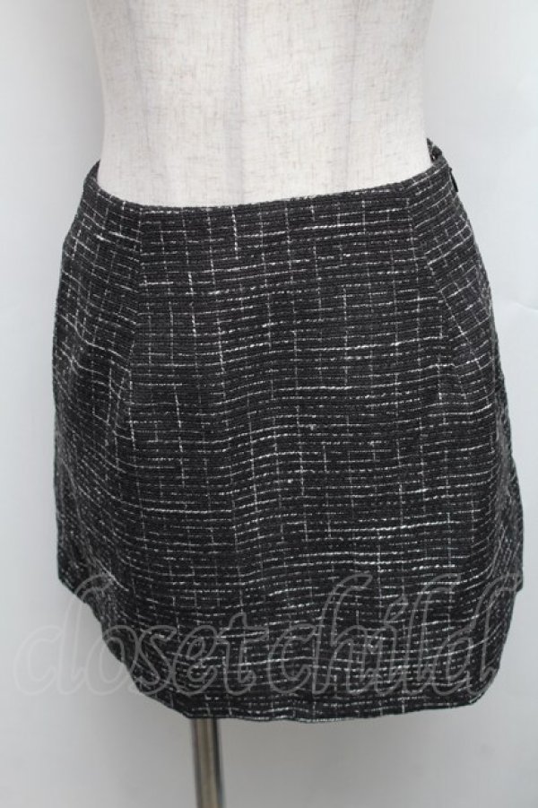 画像4: EATME / ツイードプリーツベスト&スカートSet  黒 S-26-01-23-044-LO-OP-AS-ZT599 (4)