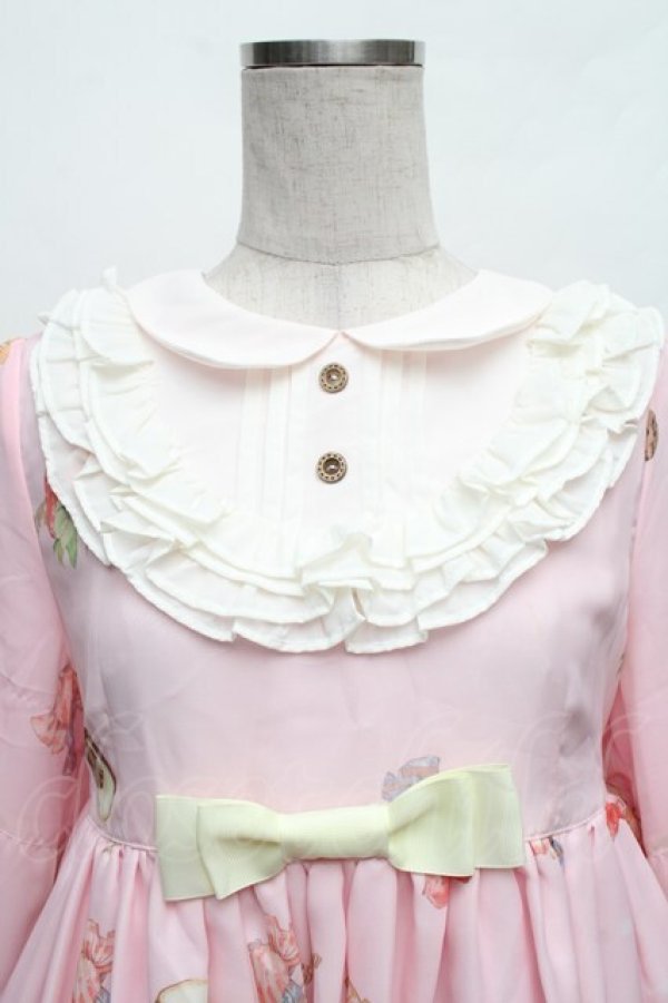 画像3: CAT'S BROOM / いちごジャム瓶プリントワンピース&カチューシャセット  ピンク S-26-01-23-045-LO-OP-SA-ZS (3)