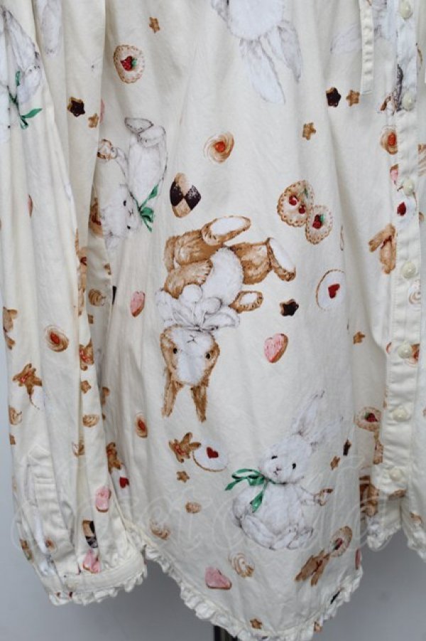 画像4: PINK HOUSE / クッキーラビッツフード付きブラウス  アイボリー S-26-01-23-005-LO-TO-HR-ZS (4)