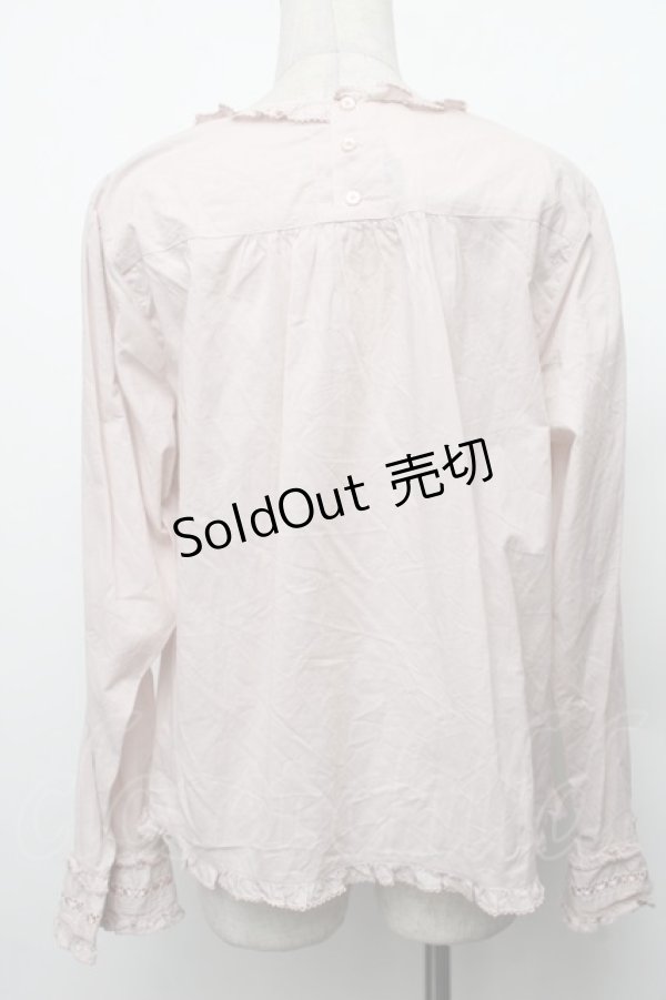 画像2: PINK HOUSE / ローンフリルブラウス  ピンク S-26-01-23-006-LO-BL-AS-ZS (2)