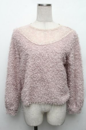 画像: evelyn / ボアニット  ピンク S-26-01-23-010-LO-TO-AS-ZS