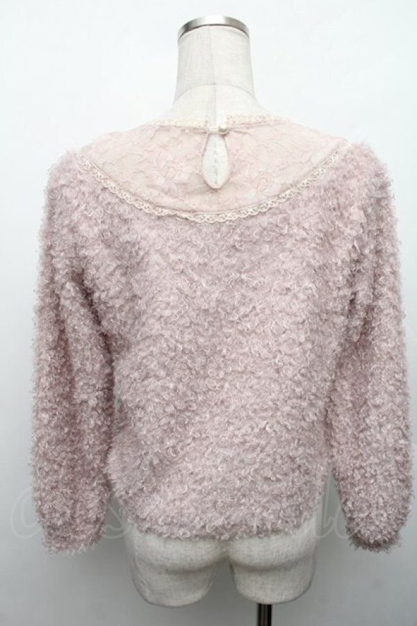 画像2: evelyn / ボアニット  ピンク S-26-01-23-010-LO-TO-AS-ZT0201S (2)