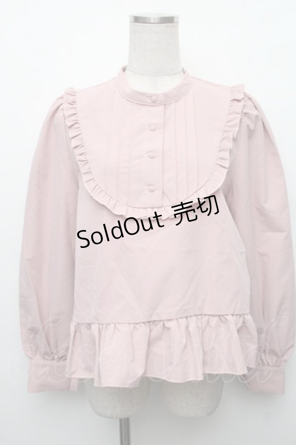 画像1: FLC / 皆方由衣コラボペプラムブラウス  ピンク S-26-01-23-012-LO-BL-AS-ZT0201S (1)
