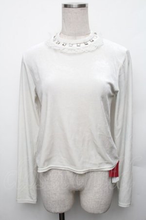 画像: Jamie エーエヌケー / スタッズベロアトップス  オフ S-26-01-23-002-LO-TO-HR-ZS