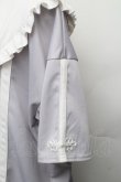 画像4: NOEMIE / チャイナボタンジャージチュニック  グレーｘ白 S-26-01-23-014-LO-TO-HR-ZS (4)