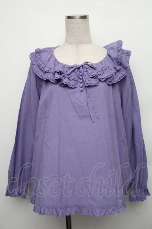 画像1: PINK HOUSE / 襟付きブラウス  ラベンダー S-26-01-23-017-LO-BL-HR-ZS (1)