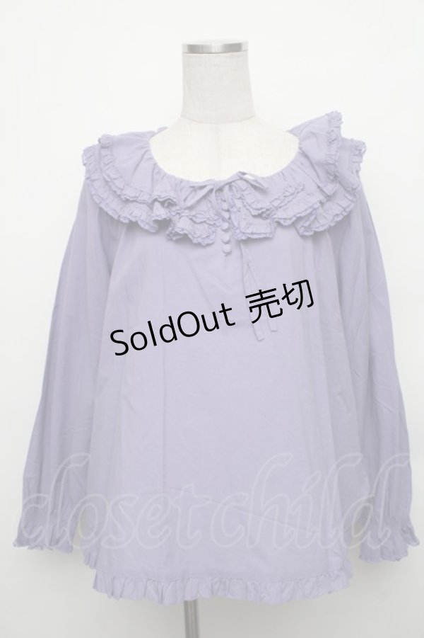 画像1: PINK HOUSE / 襟付きブラウス  ラベンダー S-26-01-23-017-LO-BL-HR-ZS (1)