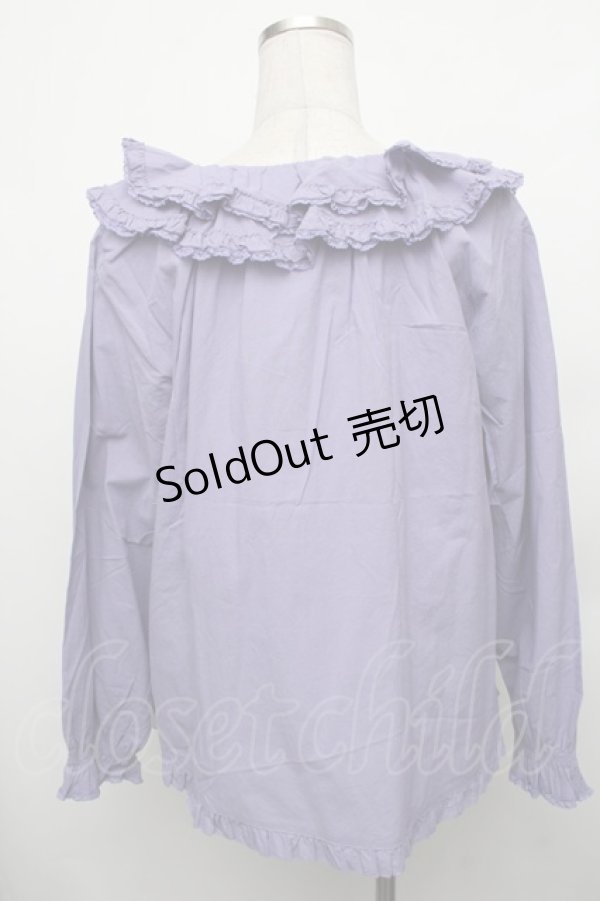 画像2: PINK HOUSE / 襟付きブラウス  ラベンダー S-26-01-23-017-LO-BL-HR-ZS (2)