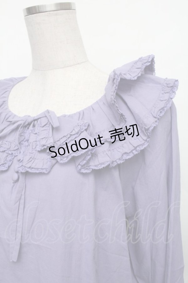 画像3: PINK HOUSE / 襟付きブラウス  ラベンダー S-26-01-23-017-LO-BL-HR-ZS (3)