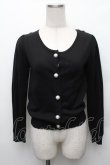 画像1: LODISPOTTO / パールボタンカーディガン  黒 S-26-01-23-021-LO-TO-HR-ZS (1)