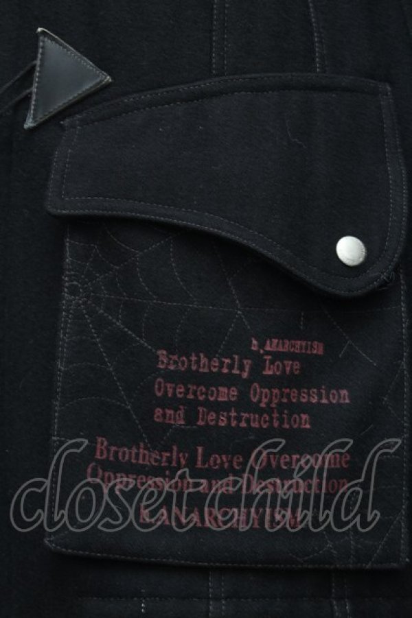 画像5: h.ANARCHY / ダッフルコート  黒 S-26-01-23-025-HN-CO-AS-ZTC007 (5)