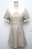 画像1: evelyn / チェックワンピース  ブラウン S-26-01-23-027-LO-OP-AS-ZT617 (1)