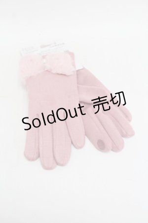 画像: m petit by misako / AMリボンパールツキグローブ  ピンク S-26-01-25-001-LO-ZA-AS-ZS