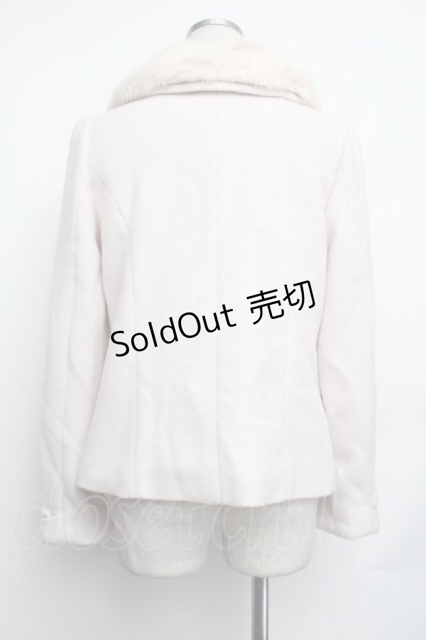 画像4: LODISPOTTO / ファー襟ショートコート  薄ピンク S-26-01-25-031-LO-CO-HR-ZS (4)