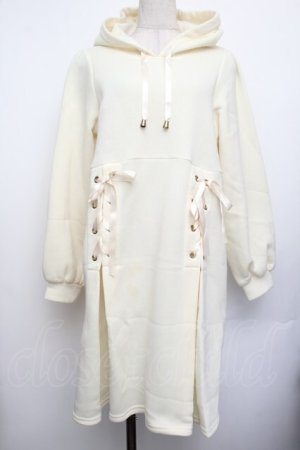 画像: axes femme POETIQUE / レースアップパーカー  イエロー S-26-01-25-033-AX-TO-HR-ZS