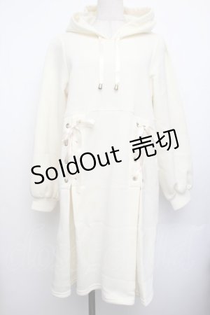 画像: axes femme POETIQUE / レースアップパーカー  イエロー S-26-01-25-033-AX-TO-HR-ZS