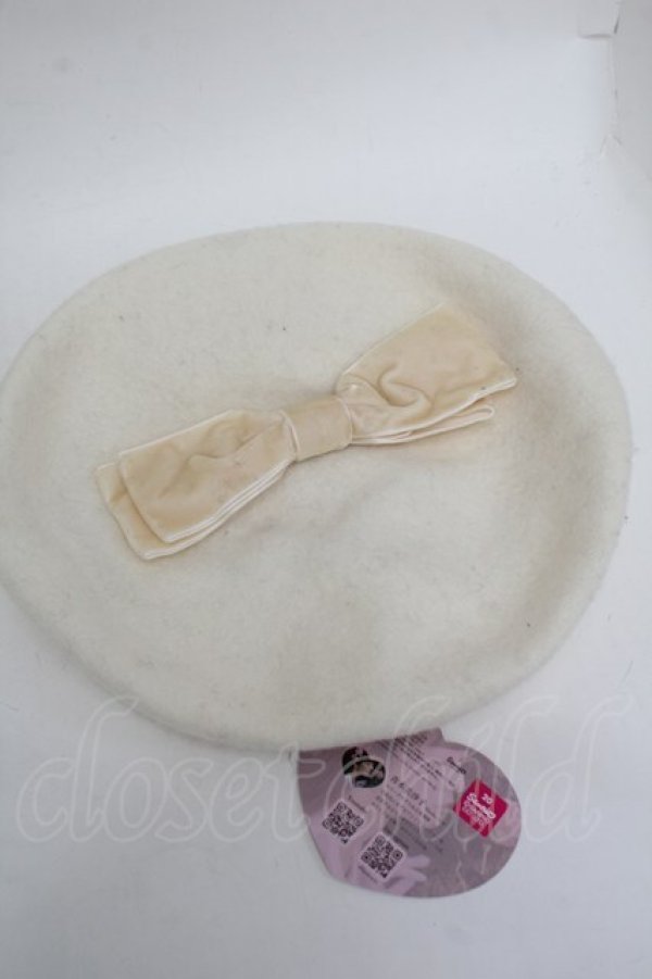 画像2: m petit by misako / AMマイメロリボンベレー  オフ S-26-01-25-004-LO-AC-AS-ZS (2)