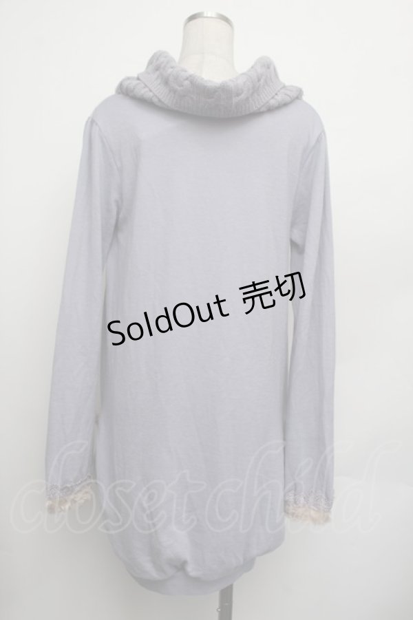 画像3: axes femme / 雪の結晶プリントチュニ  ラベンダー S-26-01-25-036-AX-OP-AS-ZS (3)