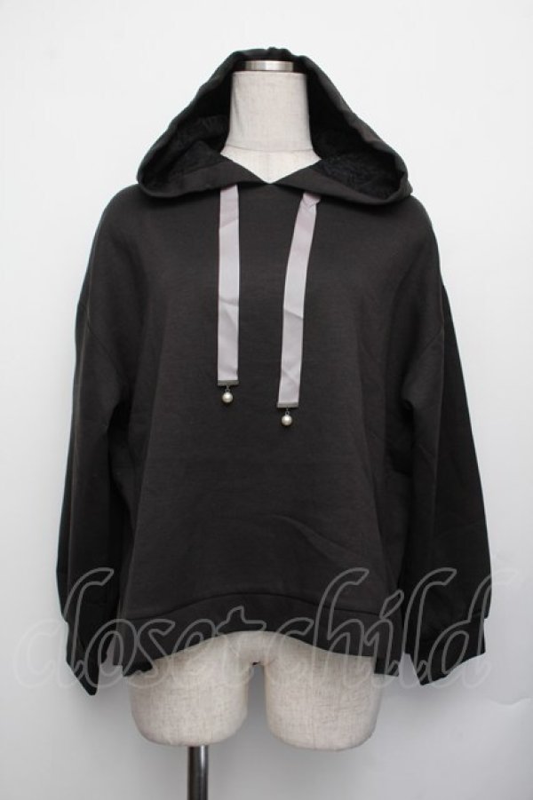 画像1: axes femme POETIQUE / ダンボールニットパーカー  黒 S-26-01-25-041-AX-TO-AS-ZS (1)