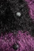 画像2: HYSTERIC GLAMOUR / シャギーボーダーカーディガン  黒ｘ紫 S-26-01-25-043-PU-TO-HR-ZS (2)