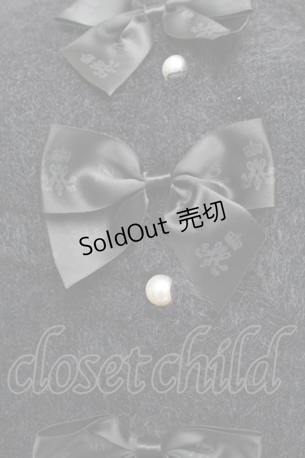 画像2: m petit by misako / MSKリボンカーディガン S 黒 S-26-01-25-046-LO-TO-AS-ZS (2)