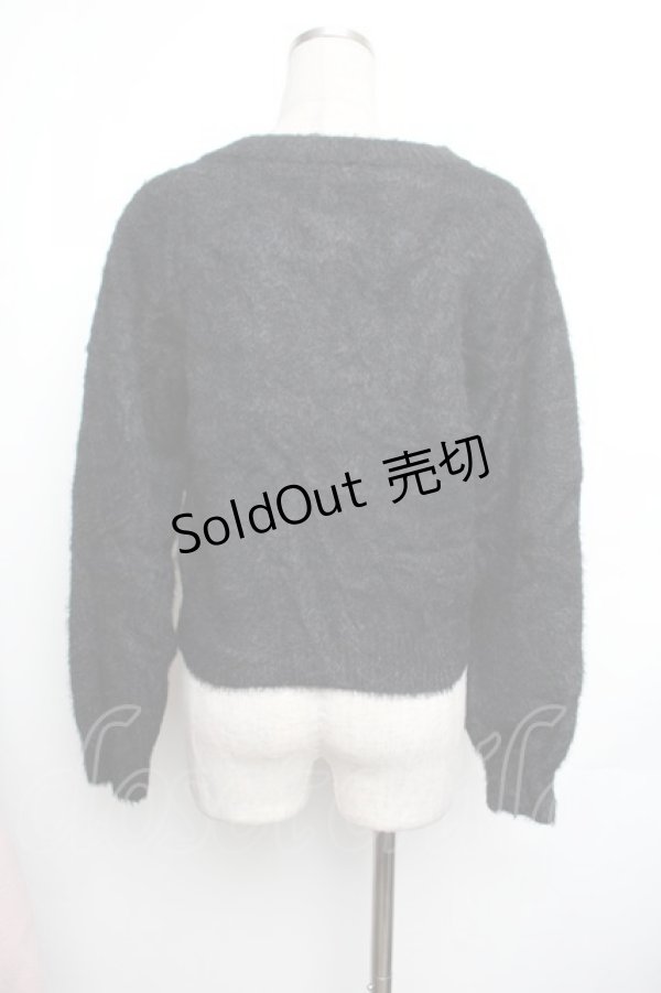 画像3: m petit by misako / MSKリボンカーディガン S 黒 S-26-01-25-046-LO-TO-AS-ZS (3)