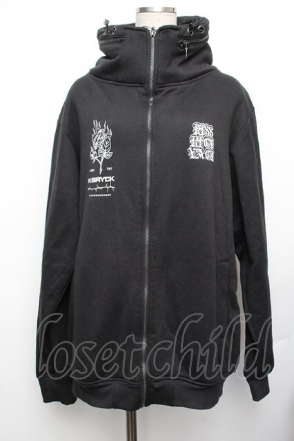 画像1: KRY CLOTHING / 「GOST」裏起毛ボリュームネックトップス  黒 S-26-01-25-049-EL-TO-HR-ZS (1)