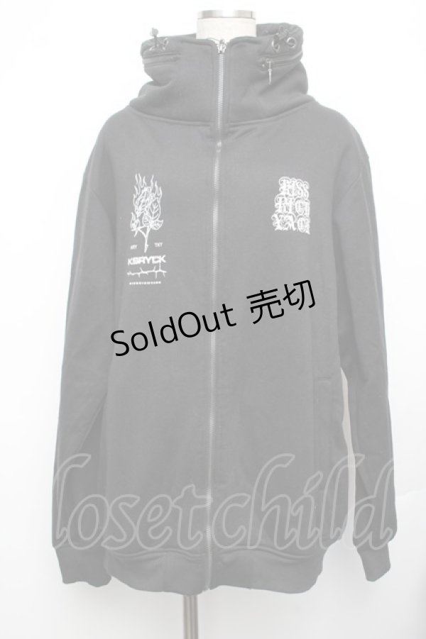 画像1: KRY CLOTHING / 「GOST」裏起毛ボリュームネックトップス  黒 S-26-01-25-049-EL-TO-HR-ZS (1)