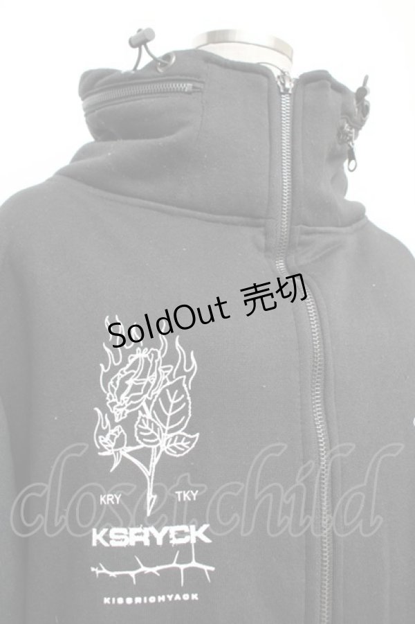 画像2: KRY CLOTHING / 「GOST」裏起毛ボリュームネックトップス  黒 S-26-01-25-049-EL-TO-HR-ZS (2)