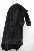 画像1: GOTH / うさみみフードファーパーカー  黒 S-26-01-25-050-GO-TO-HR-ZS (1)