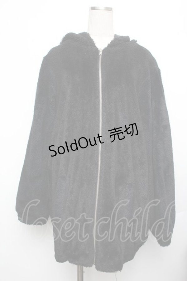 画像3: GOTH / うさみみフードファーパーカー  黒 S-26-01-25-050-GO-TO-HR-ZS (3)