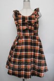画像1: Ank Rouge / チェックワンピース  ブラウン S-26-01-25-055-CA-OP-AS-ZS (1)