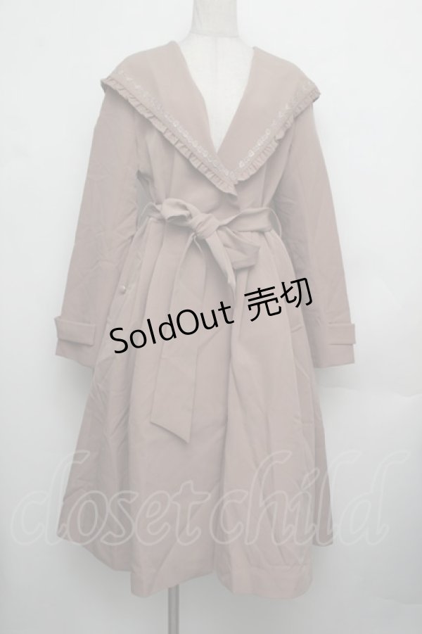 画像1: axes femme / フェミニンフーデットコート  ベージュ S-26-01-25-056-AX-CO-AS-ZS (1)