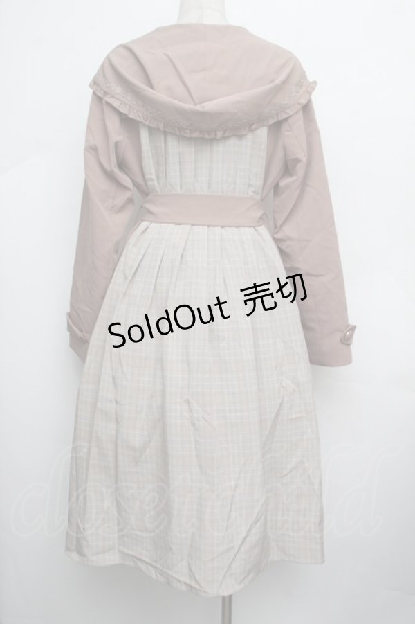 画像3: axes femme / フェミニンフーデットコート  ベージュ S-26-01-25-056-AX-CO-AS-ZS (3)