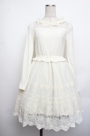 画像: LIZ LISA / チュール&ニット切替ワンピース  キナリ S-26-01-25-059-LO-OP-HR-ZS