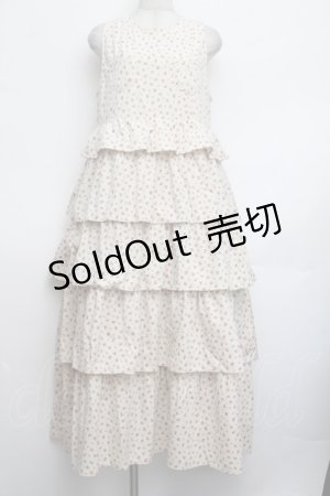 画像: merry jenny / petit flowerティアードジャンスカ  ベージュ S-26-01-25-060-LO-OP-HR-ZS