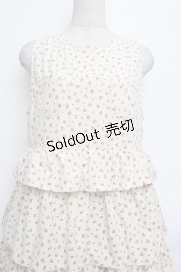 画像3: merry jenny / petit flowerティアードジャンスカ  ベージュ S-26-01-25-060-LO-OP-HR-ZS (3)