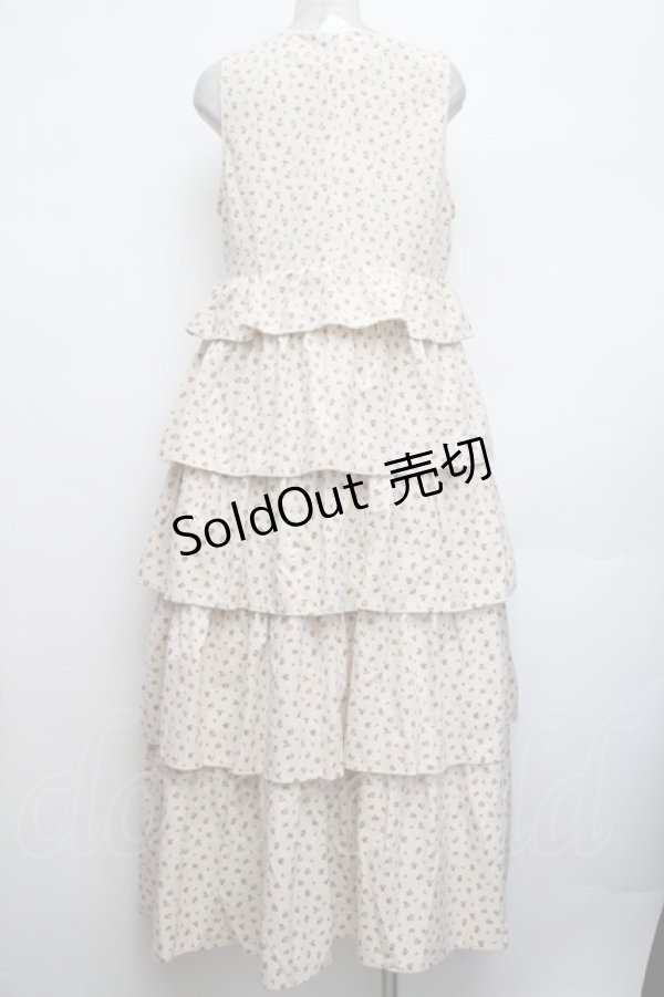 画像4: merry jenny / petit flowerティアードジャンスカ  ベージュ S-26-01-25-060-LO-OP-HR-ZS (4)