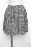 画像1: Jamieエーエヌケー / ツイードスカート  黒ｘ白 S-26-01-25-062-0-TO-HR-ZS (1)
